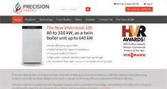 Desktop Screenshot of precisionheating.ie